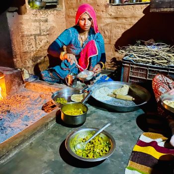 Local food experience in Osian village Rajasthan