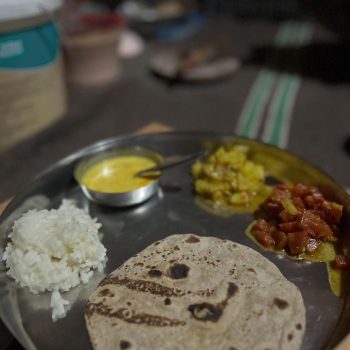 Traditional Rajasthani food cooking at village homestay near Osian desert safari Jodhpur